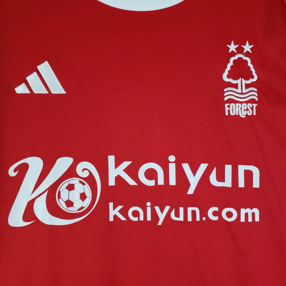 Adidas Nottingham Forest Home football Shirt Jersey Soccer Red Size XL Reyna - Picture 9 of 15